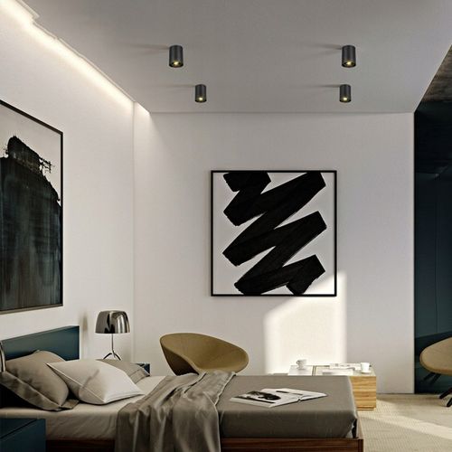 3x SPOT OPRAWA NATYNKOWA HALOGENOWA SUFITOWA tuba ruchoma GU10 żarówka LED na Arena.pl