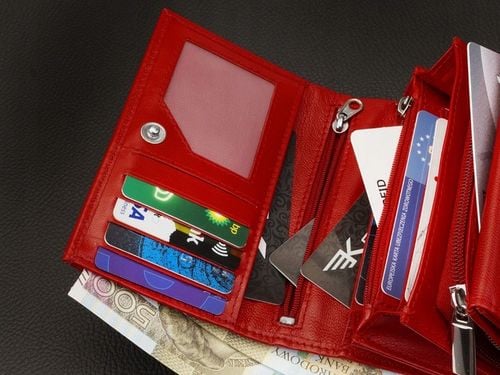 KOCHMANSKI portfel damski skórzany mały czerwony karty dokumenty pojemny na Arena.pl