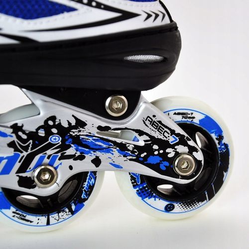 ROLKI REGULOWANE 39-42 Płozy aluminiowe Kółka kauczukowe 80mm Łożyska ABEC7 na Arena.pl