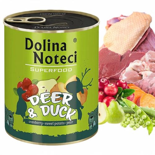 DOLINA NOTECI SUPERFOOD Karma mokra dla psa MIX Smaków 10 x 800g bezzbożowa na Arena.pl