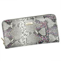 Portfel damski skórzany PELLUCCI SN-119 RFID Popiel / Róż