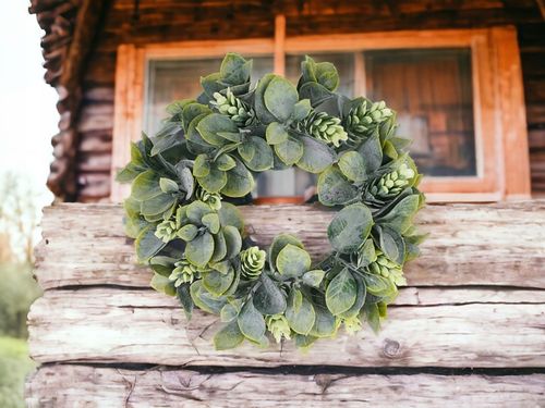 WIANEK GĘSTY BOHO NA STÓŁ ŚLUB WESELE DEKORACYJNE WIANKI Z LIŚCMI na Arena.pl