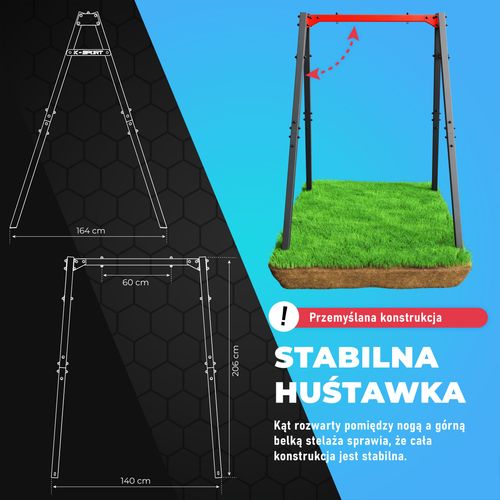 Huśtawka Ogrodowa STELAŻ Bocianie gniazdo KSOZ016 K-SPORT na Arena.pl