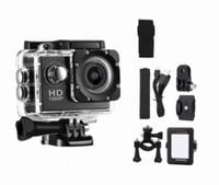 QIKtech KAMERA SPORTOWA wodoodporna FULL HD TYPU GOPRO 1080P 2" czarna