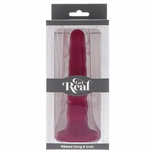get real dong 12 cm czerwony - model z przyssawką i silikonem premium na Arena.pl