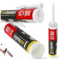 Uszczelniacz Akrylowy Biały ECOBONDICX 300 ml CX80 Silikon Uniwersalny Masa