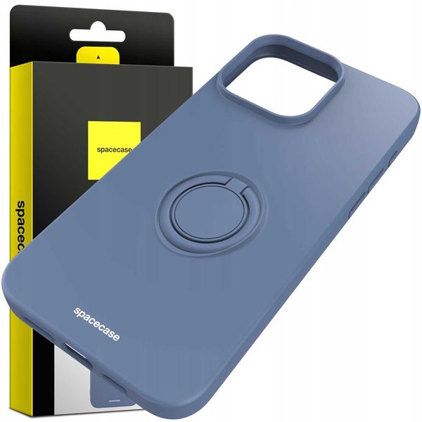 Spacecase Silicone Ring Iphone 15 Pro Max Blue zdjęcie 8