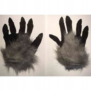 Zestaw Strój WILK Czapka Rękawiczki Ogon Karnawał Bajka Czerwony Kapturek na Arena.pl