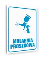 Tabliczka znak informacyjny DIBOND 20x15 MALARNIA PROSZKOWA
