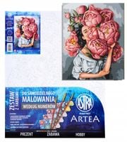 Obraz malowanie po numerach 40x50cm w Piwoniach Astra