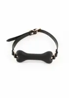 fetish & fashion roseanne gag - anatomiczny knebel z regulacją pu czarny
