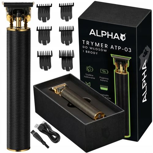 TRYMER DO BRODY MASZYNKA DO WŁOSÓW STRZYŻENIA GOLENIA BARBER GOLARKA ALPHA na Arena.pl