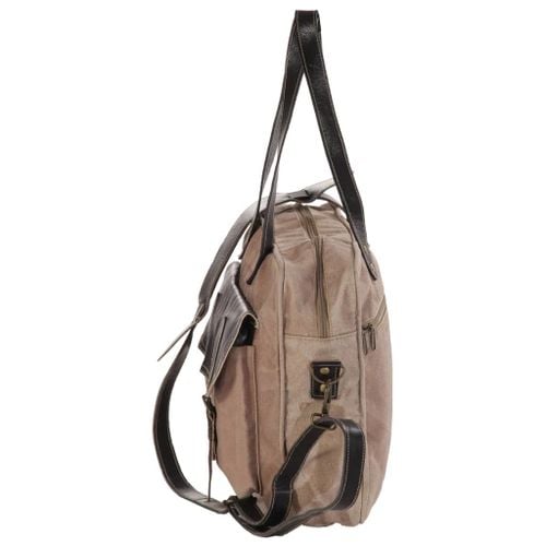 TORBA PODRĘCZNA PŁÓTNO I SKÓRA 40x53cm na Arena.pl