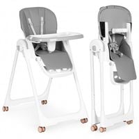 KRZESEŁKO DO KARMIENIA ECOTOYS METALOWE REGULOWANE EKOSKÓRA