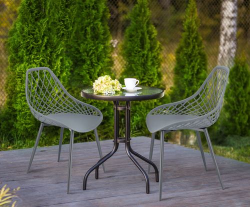 4 x krzesło aranda szare + nogi kolor na Arena.pl