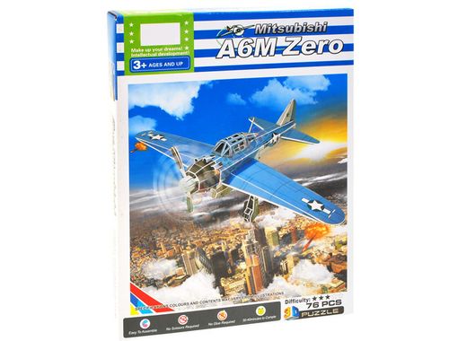 Puzzle 3D SAMOLOT wojskowy 76-elementów ZA1506 na Arena.pl