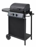 GRILL GAZOWY Z POKRYWĄ 2 PALNIKI REGULACJA TEMPERATURY DUŻY RUSZT+ PÓŁKA