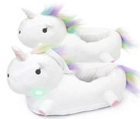 Kapcie świecące jednorożec