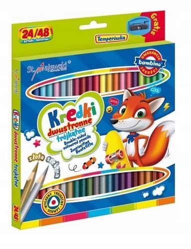 Kredki Bambino Dwustronne 24/48Kol 18Cm A'8 4964 na Arena.pl