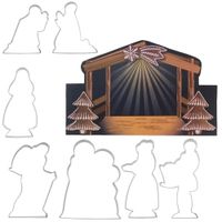 7x Wykrawacz Szopka Foremka do Wykrawania Ciastek Ciasteczek Pierników