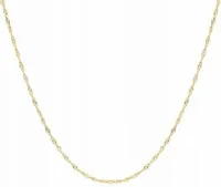 Złoty łańcuszek 585 singapur pełny 50cm klasyczny elegancki do wisiorek