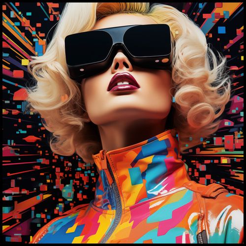 Plakat 100x100cm Retro Futuryzm na Arena.pl