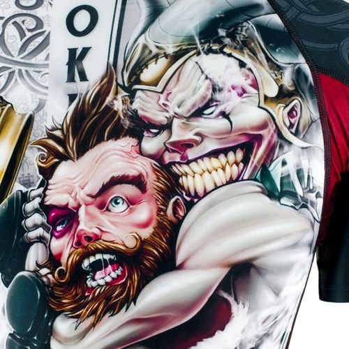 Short sleeve rashguard KILLERCARDS Rozmiar - M, Kolor - BIAŁY na Arena.pl