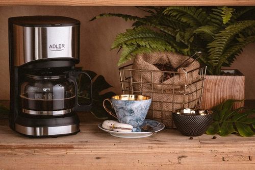 Ekspres do kawy przelewowy 0,7L Blokada kapania ADLER AD 4407 czarny na Arena.pl