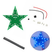 Gwiazdka PBL-20S W022 Kit DIY efekt LED niebieska do nauki lutowania SMD