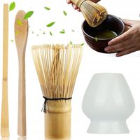 TRZEPACZKA DO MATCHY, ZESTAW 4 SZT DO HERBATY MATCHA, ZESTAW MIOTEŁ MATCHA