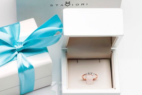 Emaga Złoty pierścionek PRD5400 - Diament na Arena.pl