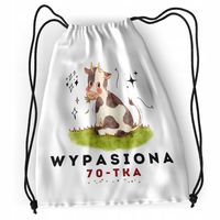 Plecak Urodziny 70 70Te Sportowy Szkolny Worek Z Nadrukiem Ze Zdjęciem