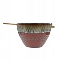 MISECZKA CERAMICZNA TALERZ GŁĘBOKI 0,7L DO RAMENU MAKARONU ZUPY OMBRES