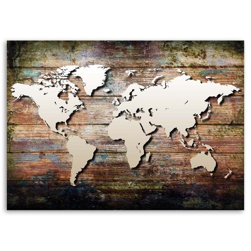 OBRAZ CANVAS Mapa Deski Vintage Retro na Arena.pl