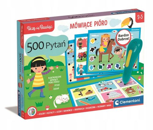 CLEMENTONI MÓWIĄCE PIÓRO 500 PYTAŃ DLA PRZEDSZKOLAKA 3-5 lat na Arena.pl
