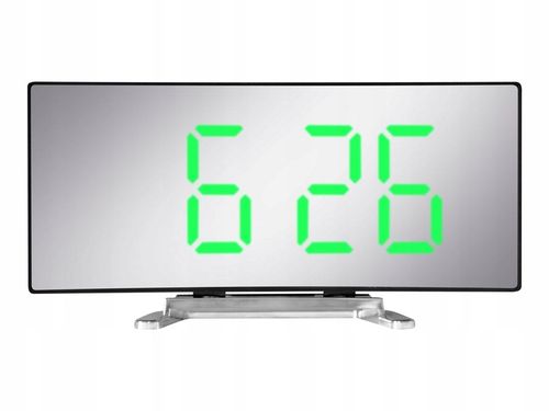 ZEGAR CYFROWY ZEGAREK ELEKTRONICZNY STOJĄCY TERMOMETR GODZINA BUDZIK LCD na Arena.pl