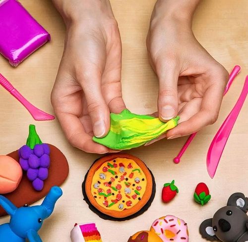 CIASTOLINA GLINA POLIMEROWA x96 PLASTELINA SENSO MASA PLAST. + AKCESORIA na Arena.pl