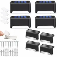 8 Lampki solarne ogrodzenie panelowe gabionowe LED