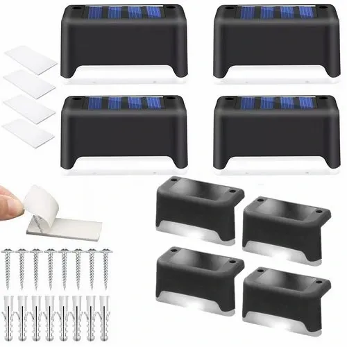 8 Lampki solarne ogrodzenie panelowe gabionowe LED zdjęcie 1