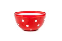 Salaterka dwukolorowa w kropeczki 1,4 l [czerwony półprzezroczysty]