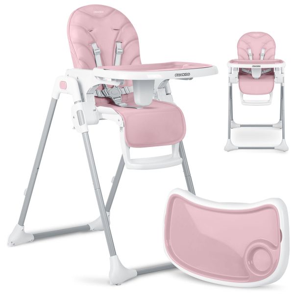 Krzesełko do karmienia Ricokids Tulo różowe zdjęcie 11
