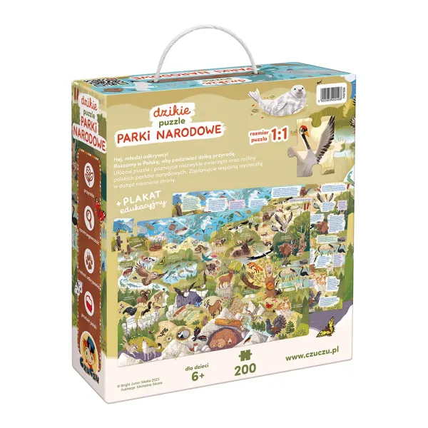 Dzikie puzzle 200 elementów. Parki narodowe zdjęcie 5