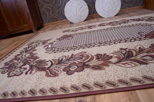 Dywan BCF KRATKA 250x350 cm brąz na Arena.pl