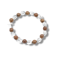 Bransoletka Jezus Miłosierny Wenge 8Mm „I Trust In You”
