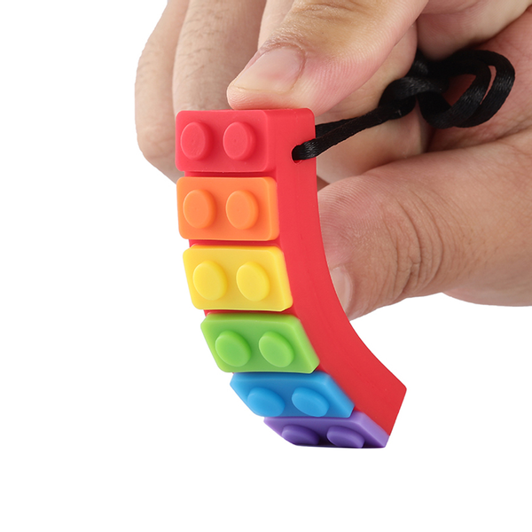 GRYZAK LOGOPEDYCZNY TERAPEUTYCZNY WIELOKOLOROWY ŻÓŁTY TYŁ zdjęcie 5