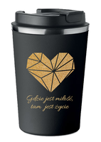 KUBEK TERMICZNY Premium czarny prezent na WALENTYNKI miłość KT_560_cz