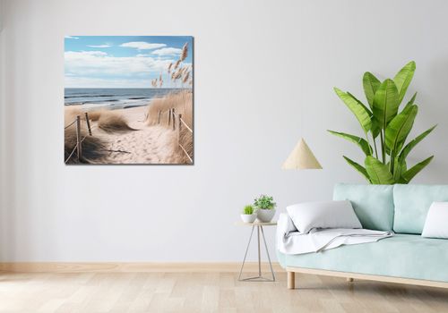 Obraz 90x90cm Nadmorski Most na Arena.pl