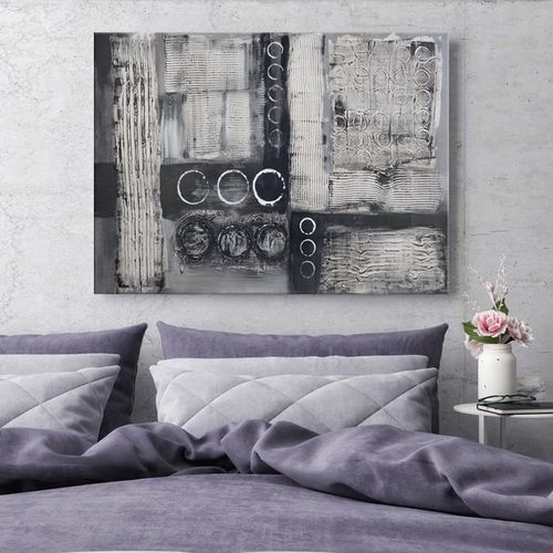 Obraz na płótnie - Canvas, Szara abstrakcja 50x40 na Arena.pl