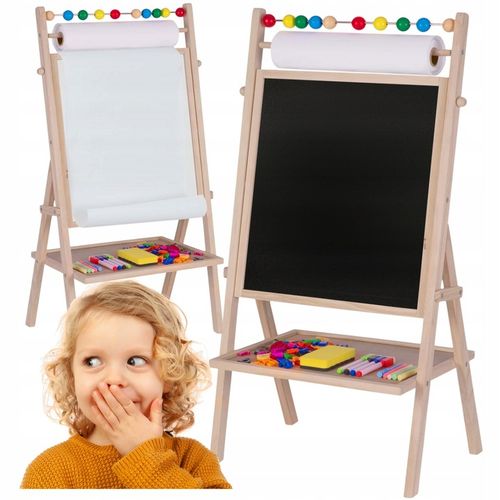 TABLICA EDUKACYJNA DLA DZIECKA +3 PAPIER DO RYSOWANIA PISANIA ZESTAW XXL na Arena.pl