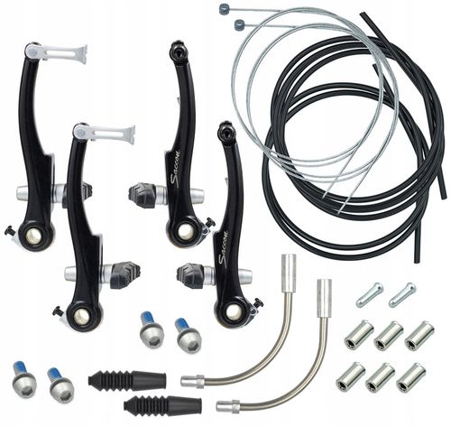 2x hamulec V-Brake 110mm+ klocki, fajki, gumy, linki, pancerze, końcówki na Arena.pl